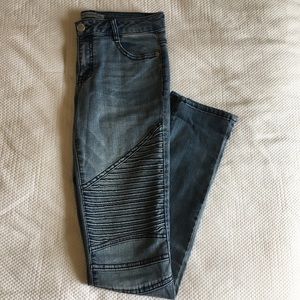 Ribbed Skinny Jeans Size3/4